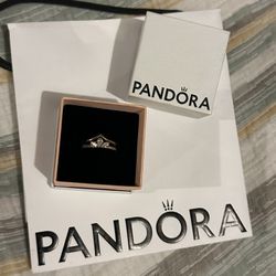 Pandora Herbarium Cluster Ring & Wish Bone 