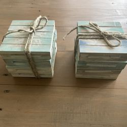 Beach Themed Pallet Drink Coasters