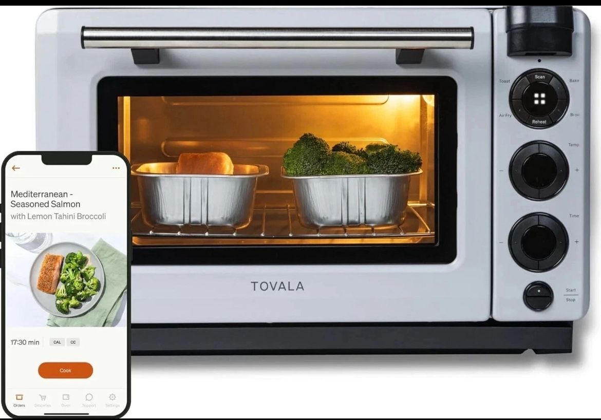 Tovala Smart Oven - WiFi Countertop Convention Oven Air Fry Toast Bake - NEW
