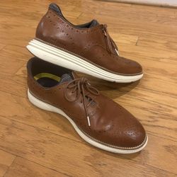 Cole Hahn Original Grand 360 Mens Size 13M Oxford Wingtip British Tan Dress