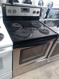 Whirlpool stainless steel coil-top stove - Free delivery