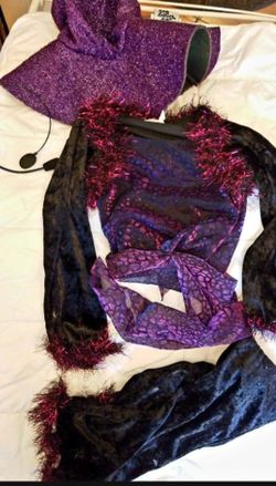 Purple Sparkly Rockstar Costume Sz Small