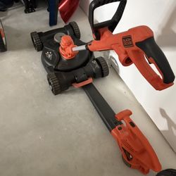 Black & Decker plug In Leaf Blower, Weed whip, Mini Mower