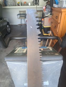 Antique logging saw