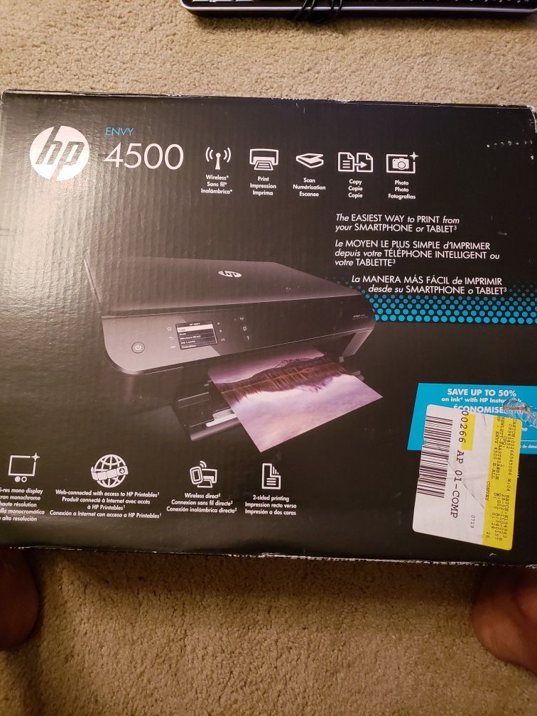 HP Envy 4500 all- in-one printer