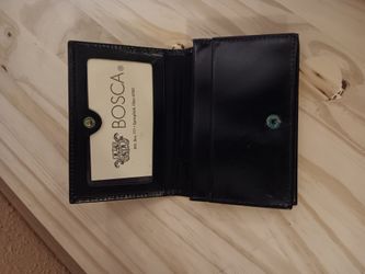 New Bosca black Italian leather wallet
