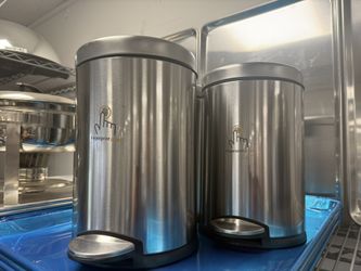 Stainless Steel Garbage Cans With Foot Peddle Opener 