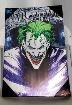 "New"DC Pop Creations "The Joker" Canvas Art Metallic Edition
