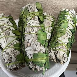 White Sage Smudge With Green Eucalyptus $5.99 Each 