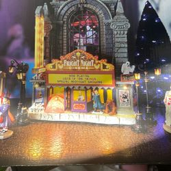  Lemax Fright Night Cinema, 10.24 x 7.28 Halloween 👻 