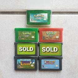 Pokemon Nintendo Gameboy Advance 