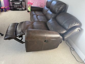 Lannister Brown Dual Power Recliner Sofa