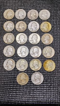 Washington Silver Quarter Coins