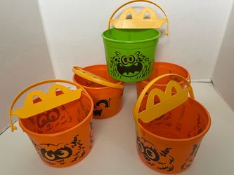 McDonald's Halloween Happy Meal Buckets Set of 5