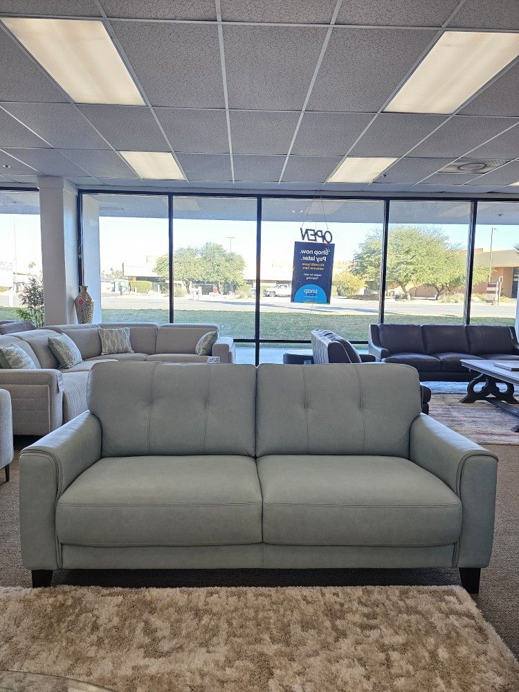 100% Leather Sofa- Ashlinn
