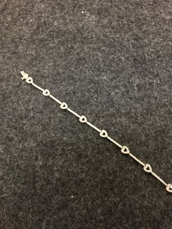 14KYG Heart Link Bracelet
