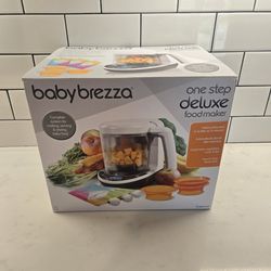 Like New Baby Brezza One Step Baby Food Maker Deluxe – Auto shut Off, Dishwasher Safe Cooker and Blender to Steam + Puree Organic Food for Infants