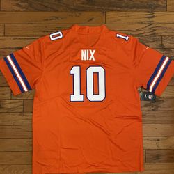 $40 Youth And Adult  Navy Denver Broncos Bo Nix Stitched Jersey Also Have Bonitto, Surtain, and hufanga