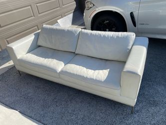 White Leather Couch