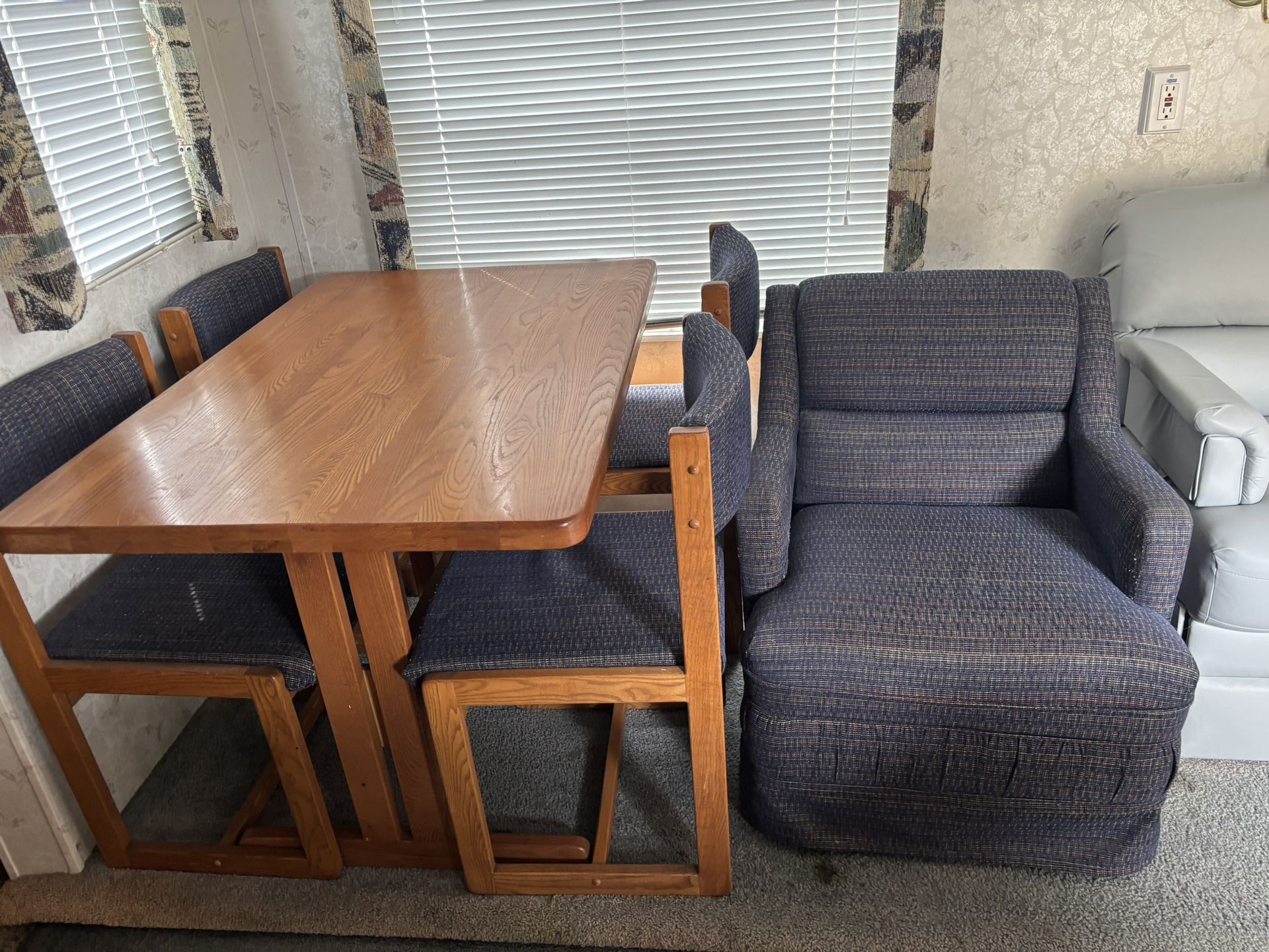 Table Set With Mini Recliner Couch