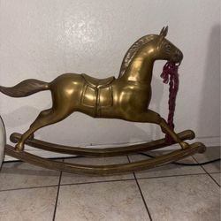 Brass Rocking Horse 