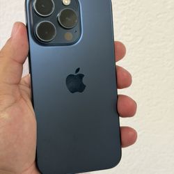 iPhone 15 Pro 256gb Blue Color Cricket Or AT&T Great Conditions 