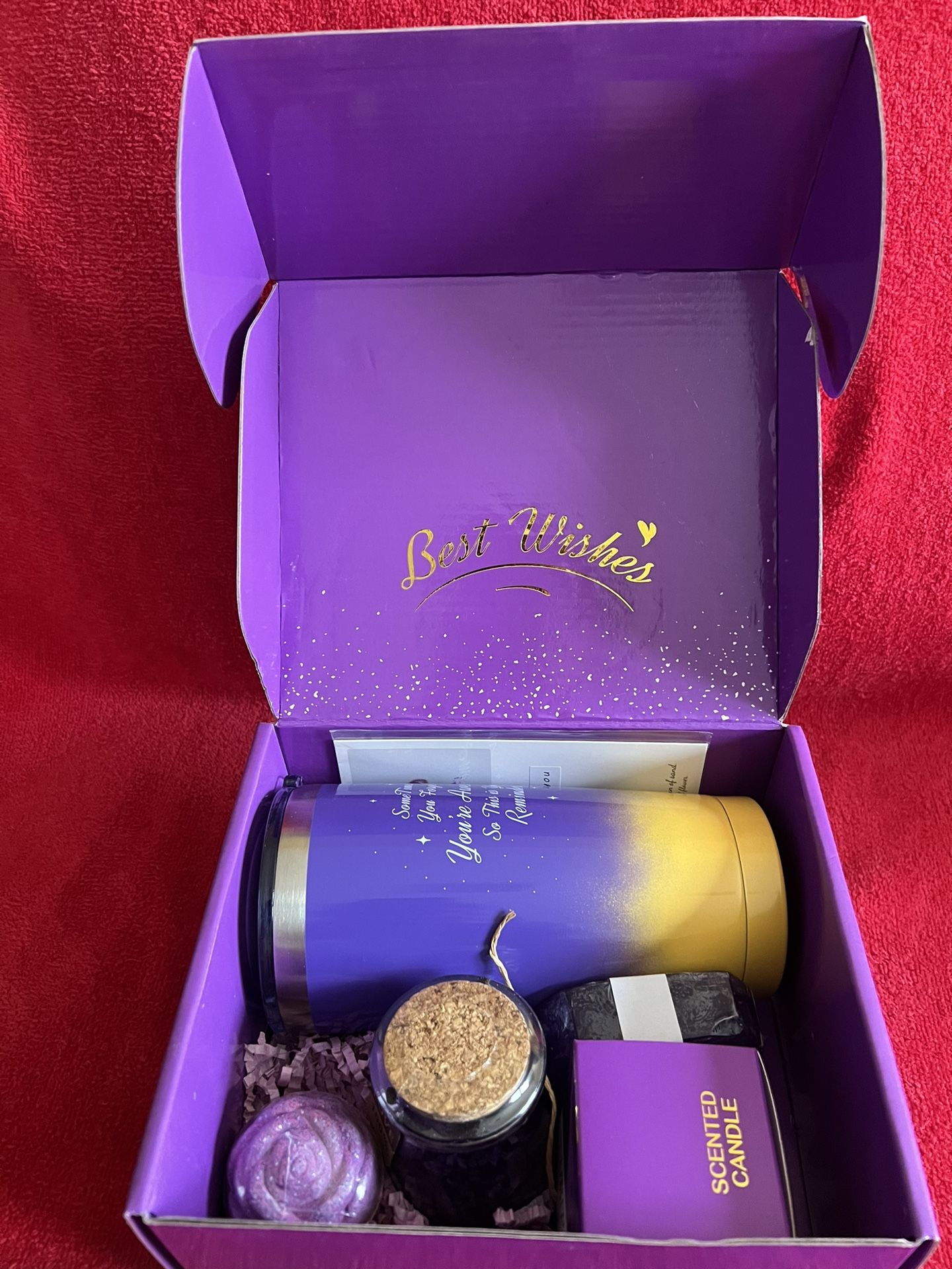 “Just For You” Scented Gift Set Purple Decorative Box