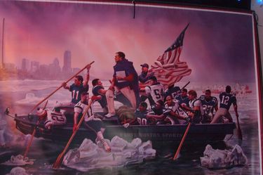 Patriots Canvas Banner “Crossing The Charles” Thumbnail