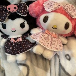 My Melody and kuromi Plushies