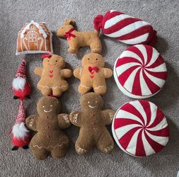 Variety Christmas Plush Toys And Pillows