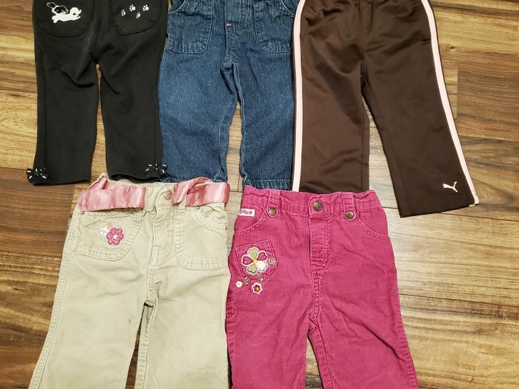 Girl 12m Pants Clothes Lot