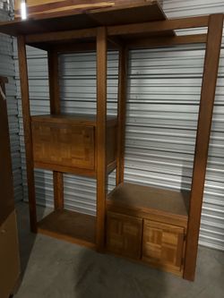 Solid Oak Wall Unit