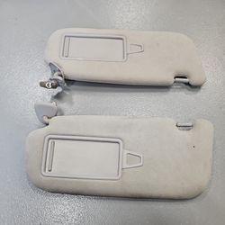 2011-2016 Hyundai Equus OEM Sun Visor Set Left Right Gray Suede 85(contact info removed)2