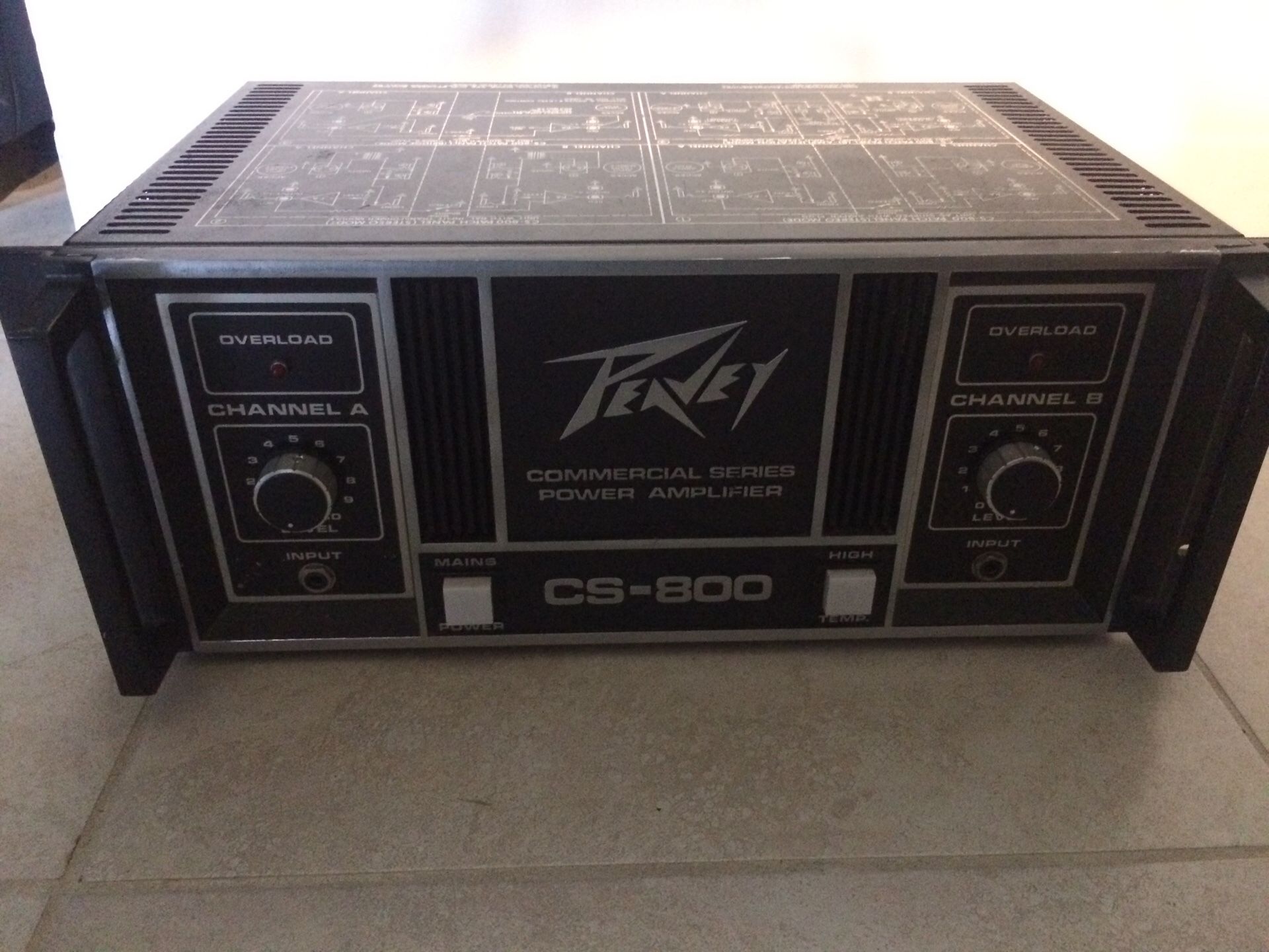 Vintage Peavey CS800 Power Amplifier in Excellent Condition