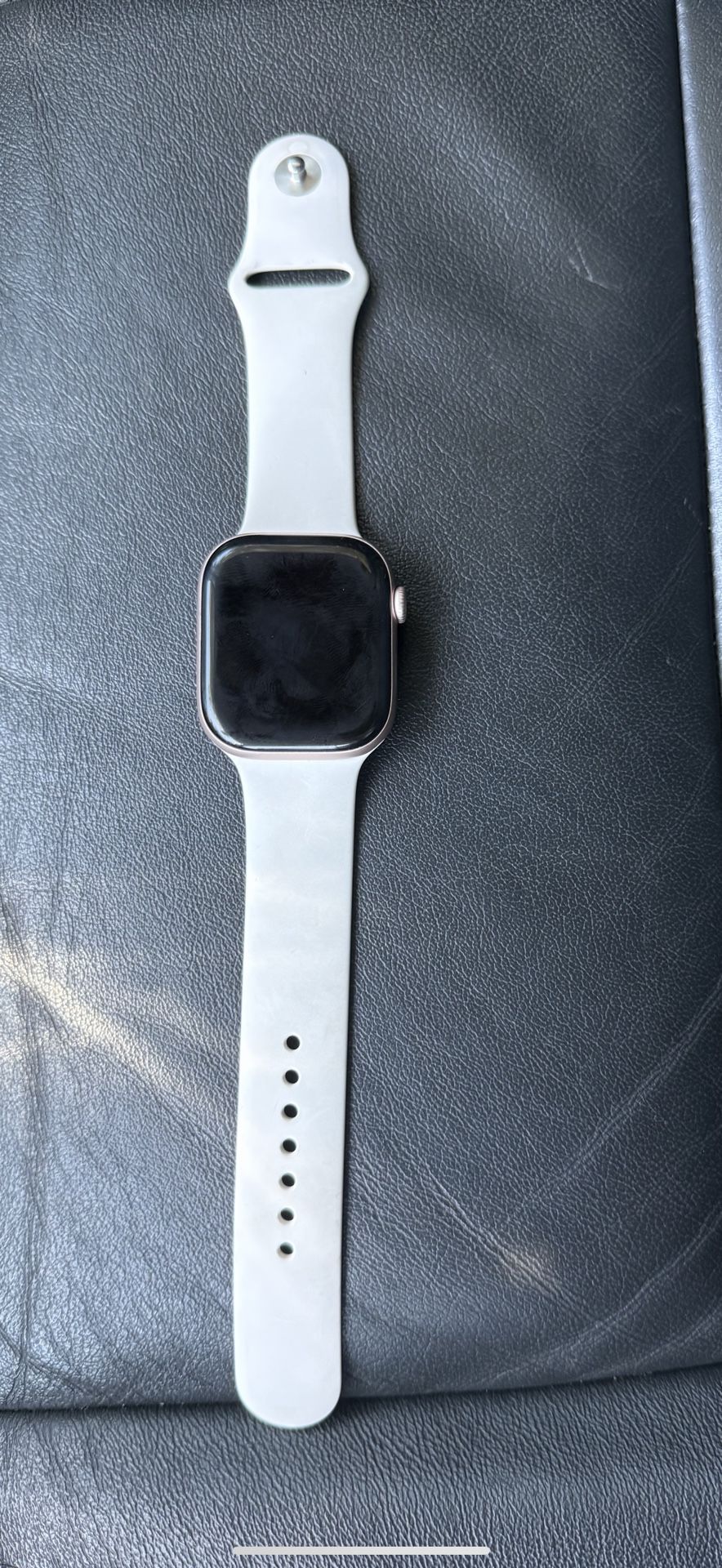 Apple Watch Series 10 46mm Rose Gold White Band