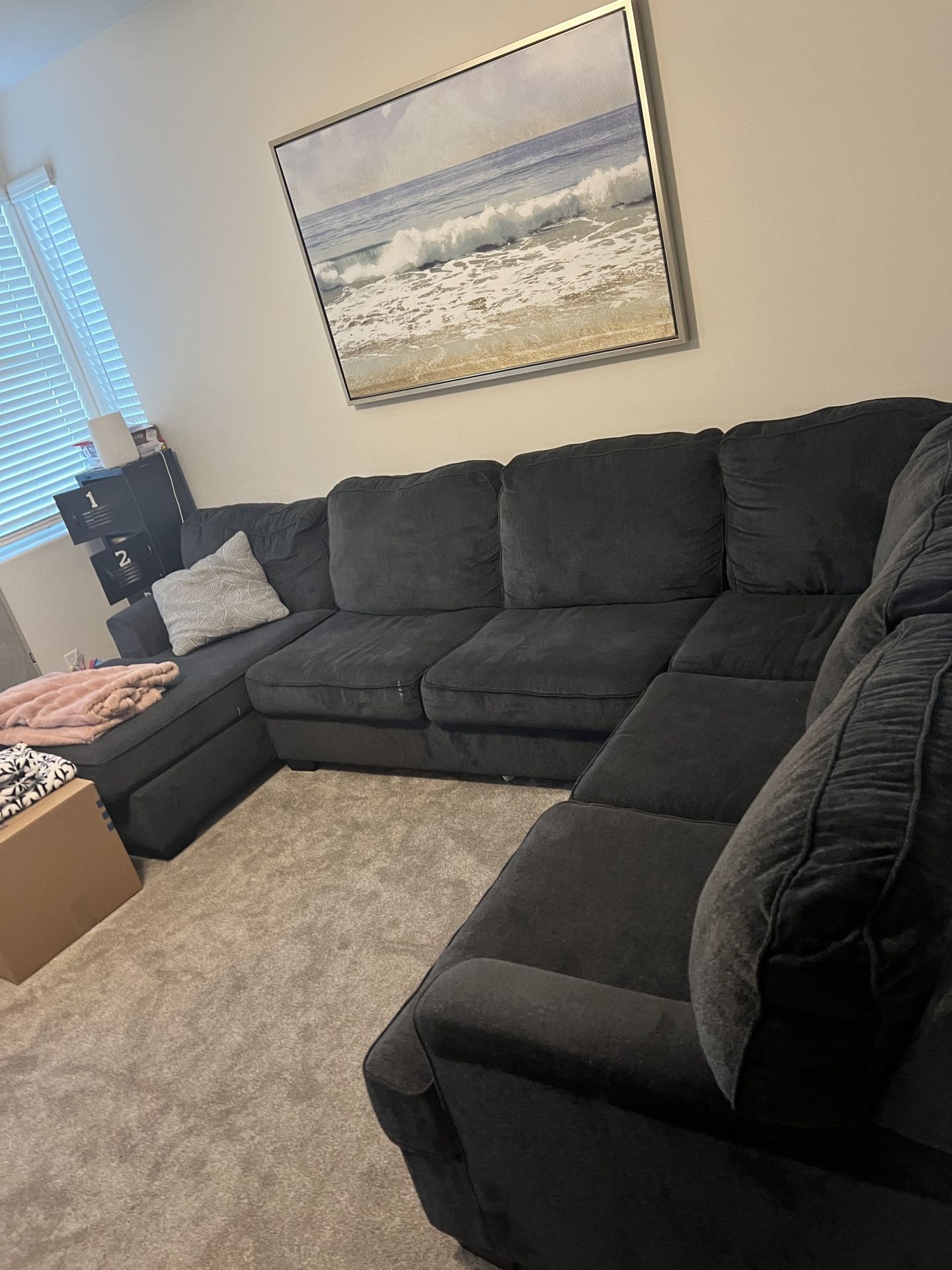 Dark grey Sectional Couch