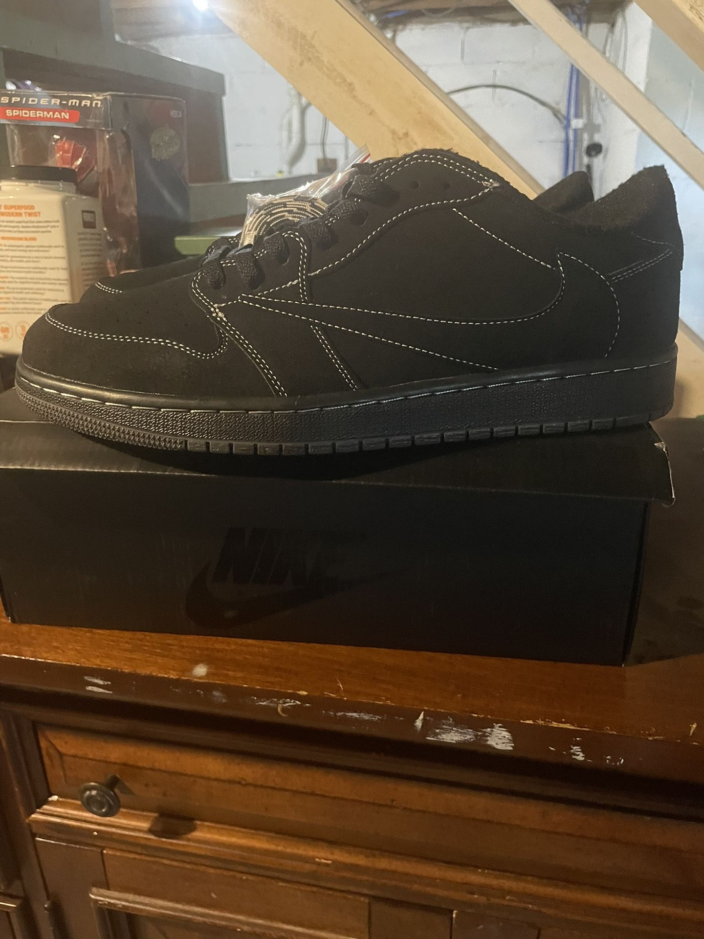Jordan 1 Travis Scott Phantom Black Lows