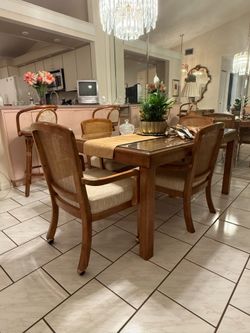 Dining Table Set with 4 Chairs