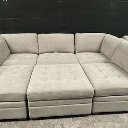 Modular Sectional Couch Sofa With Storage Ottoman Thomasville Tisdale