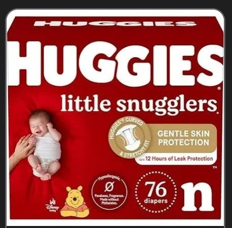 NEWBORN DIAPERS-NEVER OPENED