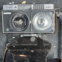 Vintage Tower 41 Auto 35mm Camera Rangefinder Flash Guide Japan