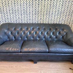 Leather Couch (blue) 