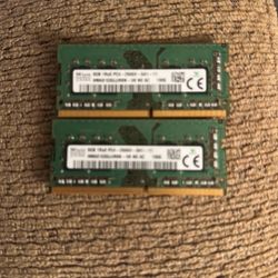 SK HYNIX 16GB  (2X8GB) 1RX8 DDR4 SO-DIMM PC4-21(contact info removed)MHZ Memory Module (HMA81GS6JJR8N-VK)