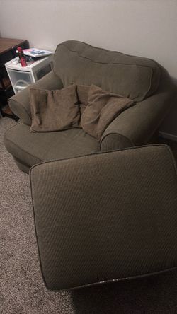 Couch with a footrest