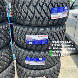 33x12.50r20 LT Atlander M/T Set of Tires Installed and Balanced Set de Llantas Nuevas Instaladas y Balanceadas