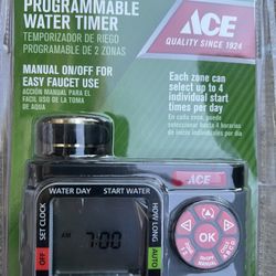 Ace HydroLogic Programmable 2 Zone Digital Water Timer  Item