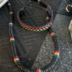 Beaded Necklace And Bracelet 
