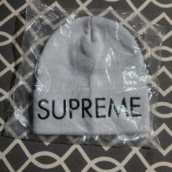 Supreme Gray Beanie 
