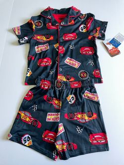Toddler 4T Disney Pixar Cars Lightning McQueen 2 Piece Pajama Set