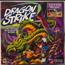 Milton Bradley Dragon Strike Board Game Vintage Complete Working